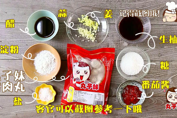 丸子妹美食之让你吃回三碗饭的开胃醋溜丸的做法图解1