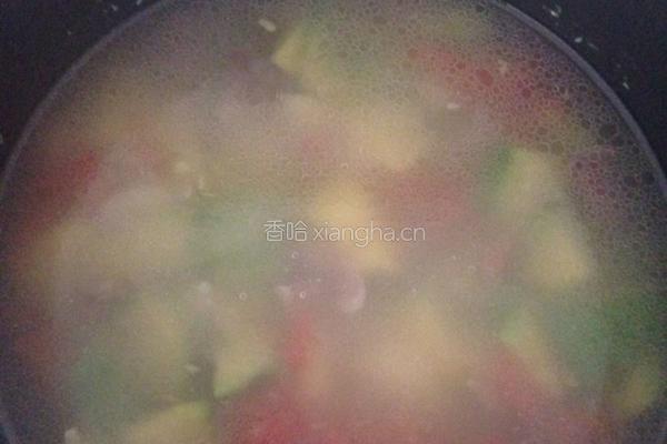 小瓜火腿饭的做法图解4