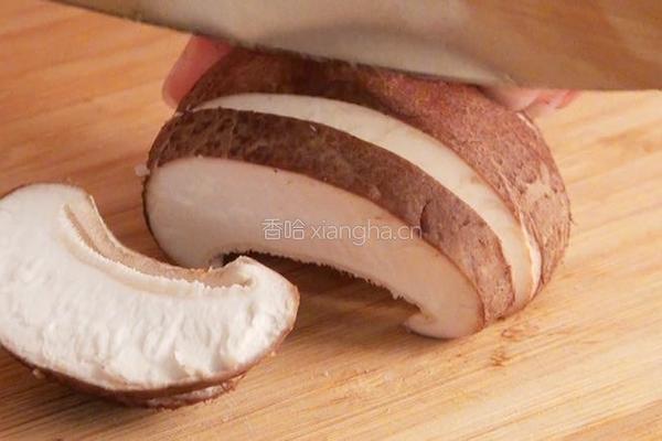 青菜香菇米糊的做法图解1