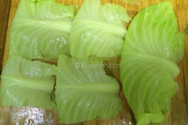蒸包菜卷的做法图解4