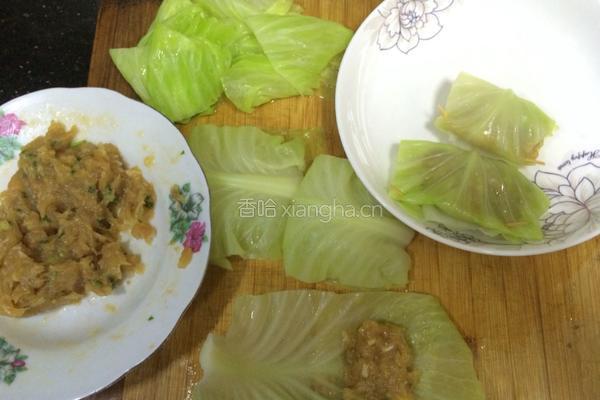 蒸包菜卷的做法图解6
