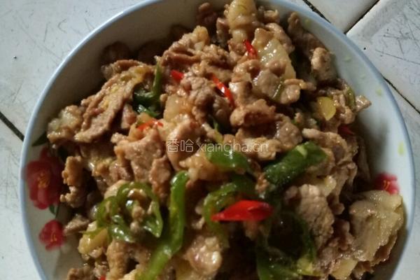 青椒炒肉片