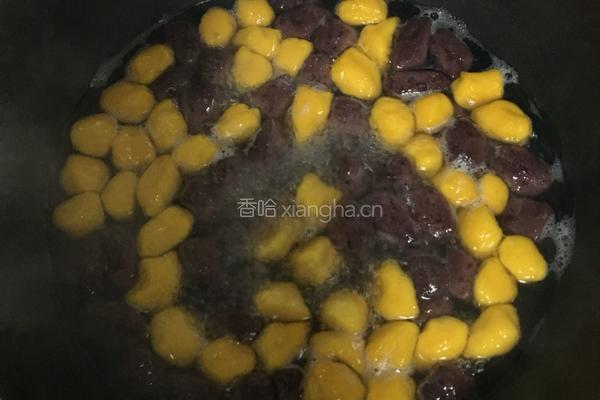 紫薯南瓜芋圆的做法图解6