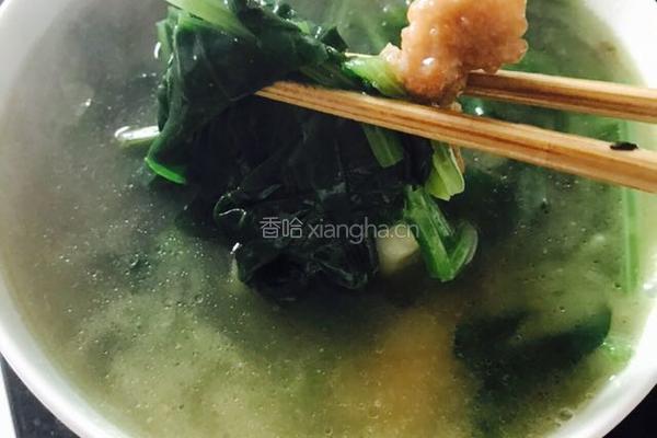 酥肉菠菜排骨汤