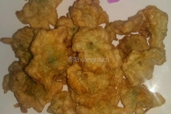 炸丝瓜花的做法图解5