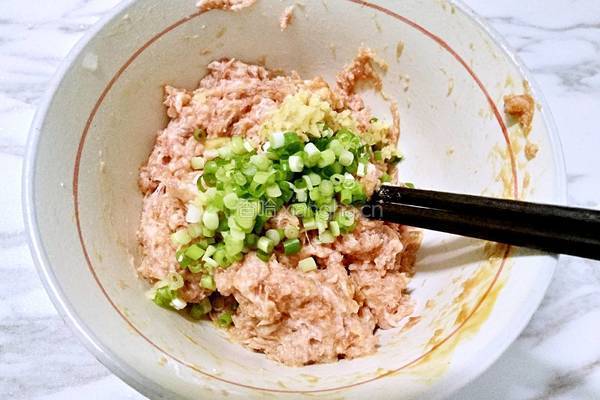 油菜粉丝肉丸汤的做法图解5