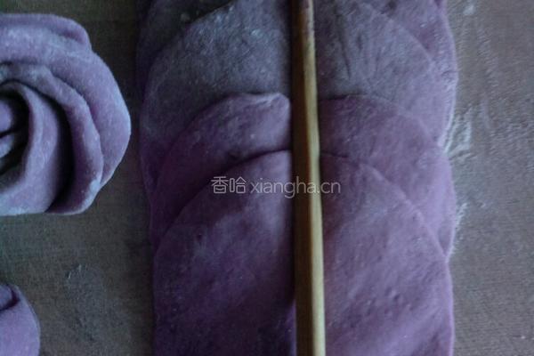 紫玫瑰馒头的做法图解5