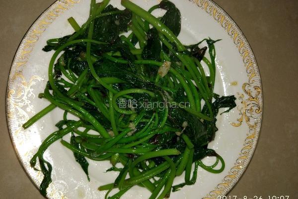 蒜泥红苕尖的做法图解3