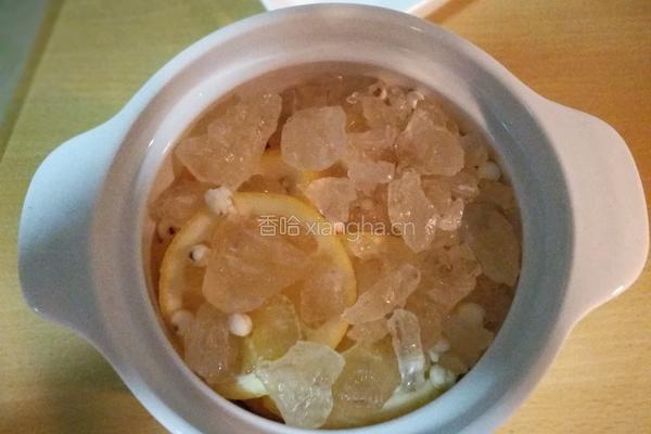 柠檬川贝母炖冰糖的做法图解4