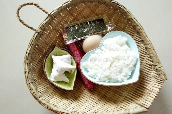 大熊猫饭团的做法图解1