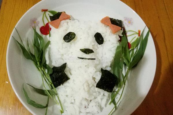 大熊猫饭团的做法图解12