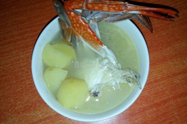 土豆螃蟹汤的做法图解5