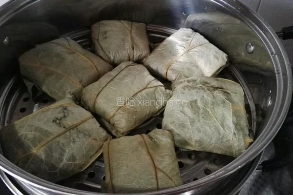 荷叶糯米鸡的做法图解10