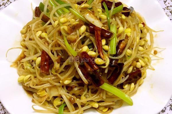 干辣椒炒黄豆芽的做法图解10