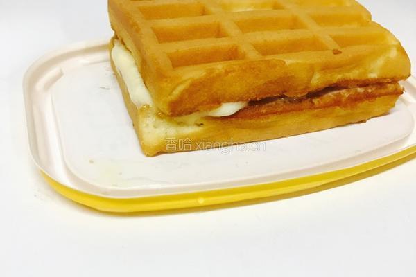 华夫饼冰淇淋的做法图解2