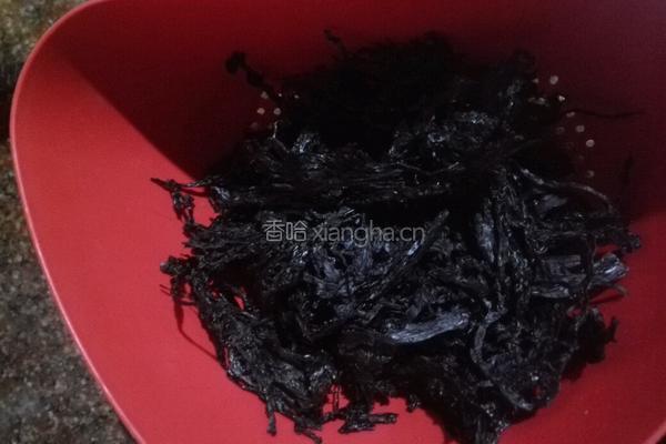 肉炒紫菜的做法图解1
