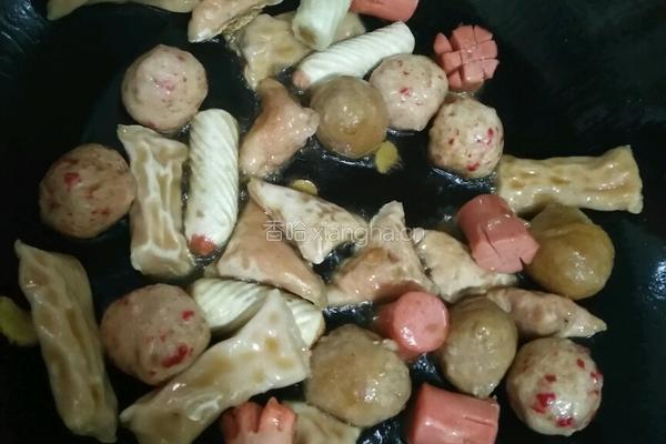 丸子烧冬瓜的做法图解3