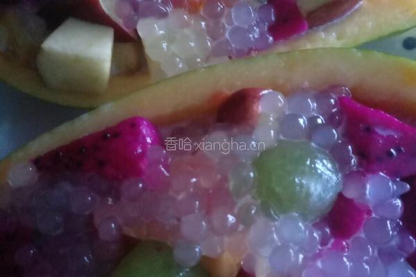 椰汁缤纷水果西米露的做法图解5