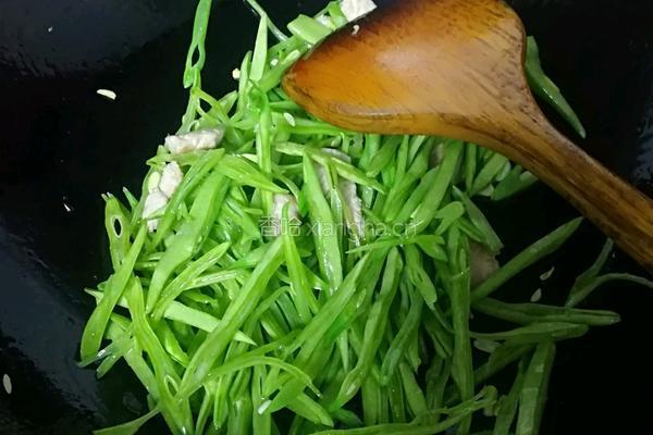 炒扁豆的做法图解5