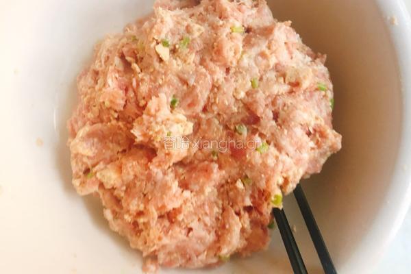 豆腐肉煎饺的做法图解2