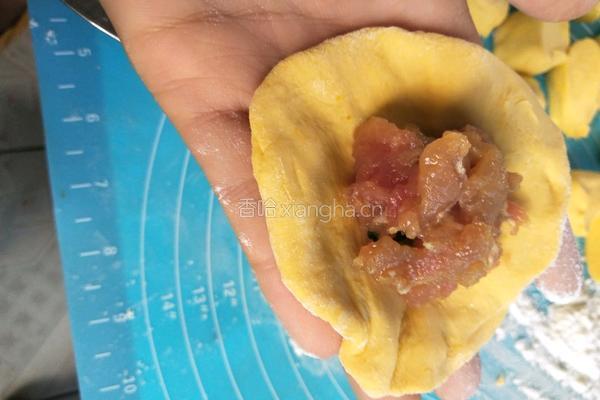 南瓜蒸肉饼的做法图解7