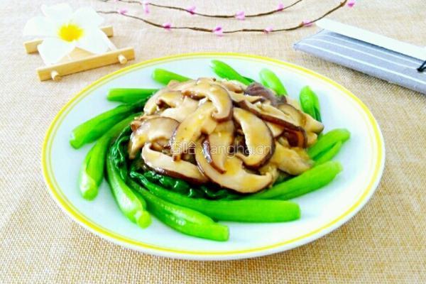 香菇小油菜的做法图解14