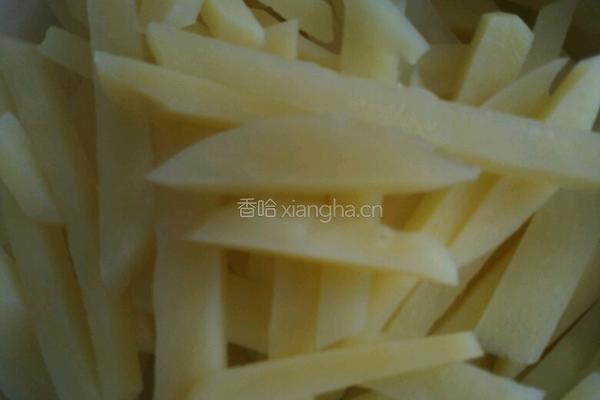 炸薯条的做法图解4