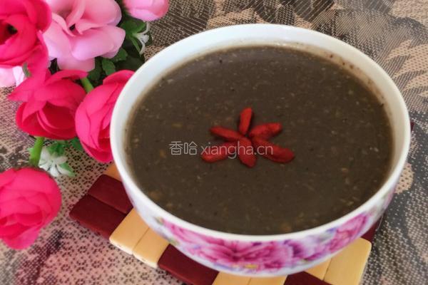 黑芝麻核桃红枣燕麦粥的做法图解9