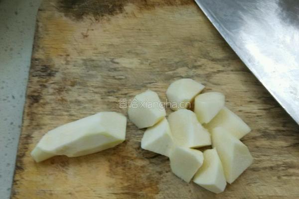 土豆炖茭白的做法图解4