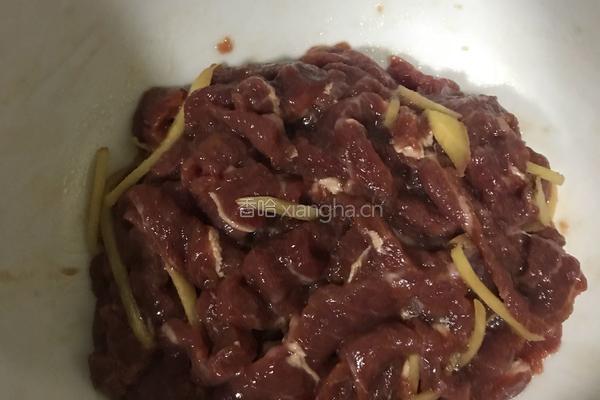 小炒牛肉的做法图解1