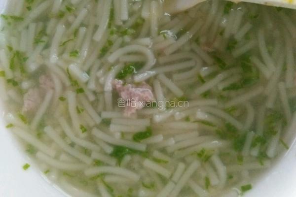 瘦肉蔬菜面