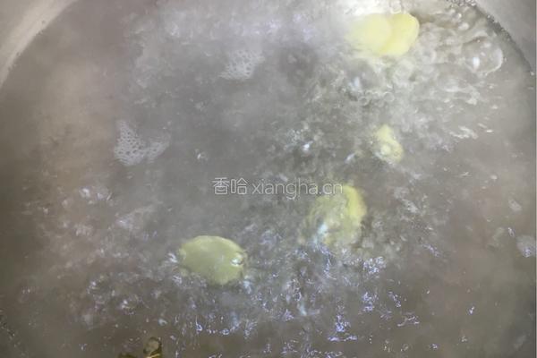 白芸豆蹄花捞饭的做法图解3