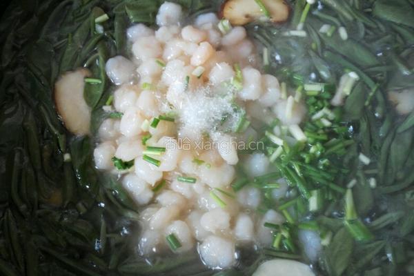 虾仁炒莼菜的做法图解10
