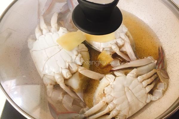 葱香螃蟹的做法图解3