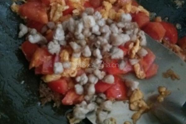 西红柿肉末鸡蛋面的做法图解7
