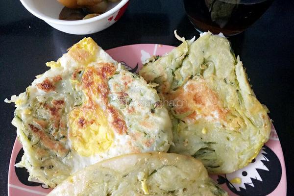 黄瓜鸡蛋饼的做法图解9