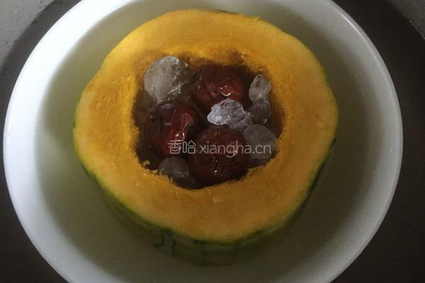 南瓜炖燕窝的做法图解4
