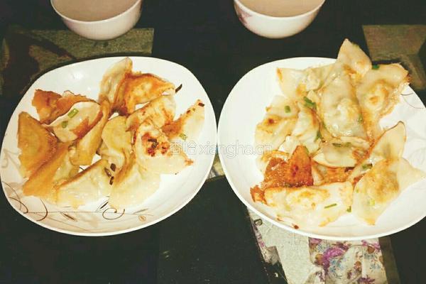 水煎饺 茭白鲜肉饺子的做法图解17