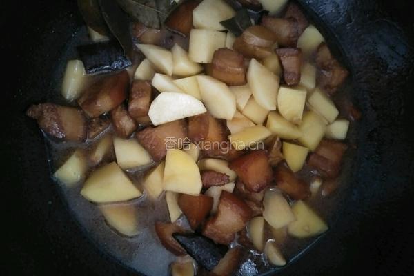 土豆红烧肉的做法图解4