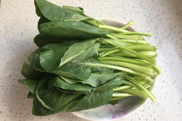 香菇油菜的做法图解1