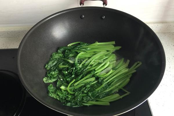 香菇油菜的做法图解4