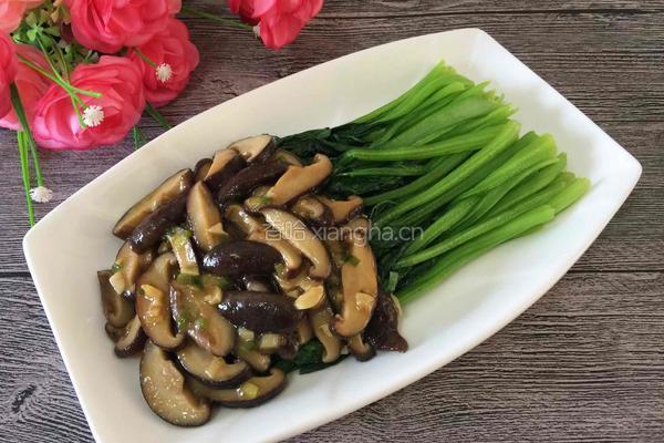 香菇油菜的做法图解9