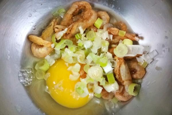 仿披萨绿色菜饼的做法图解4