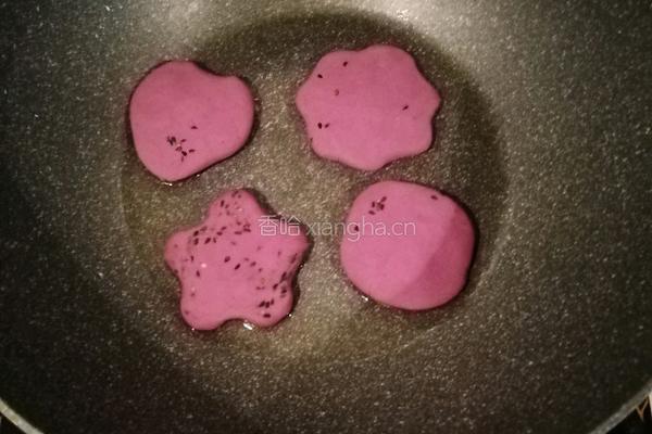 梅花紫薯饼的做法图解4