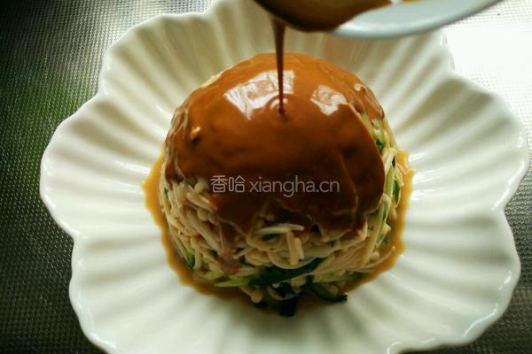芝麻酱拌金针菇的做法图解20