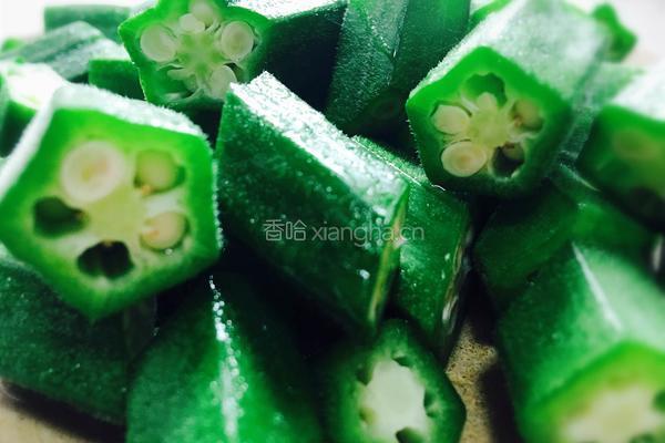 虾仁炒秋葵的做法图解8