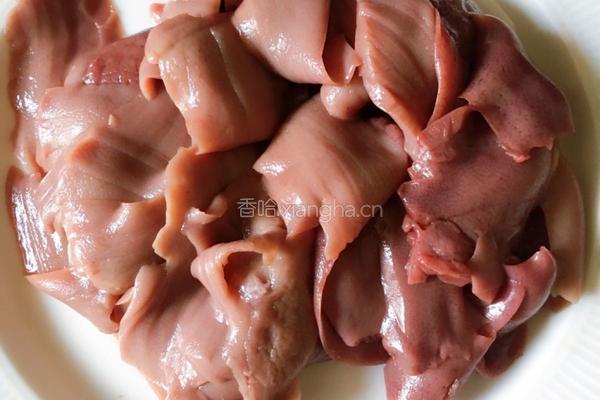 香菜拌猪腰的做法图解2