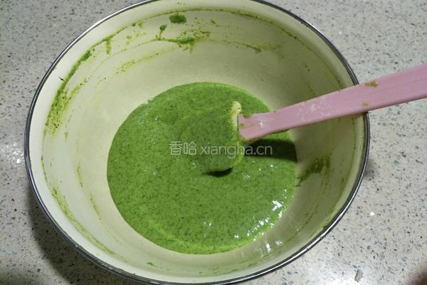 菠菜蛋糕卷的做法图解7