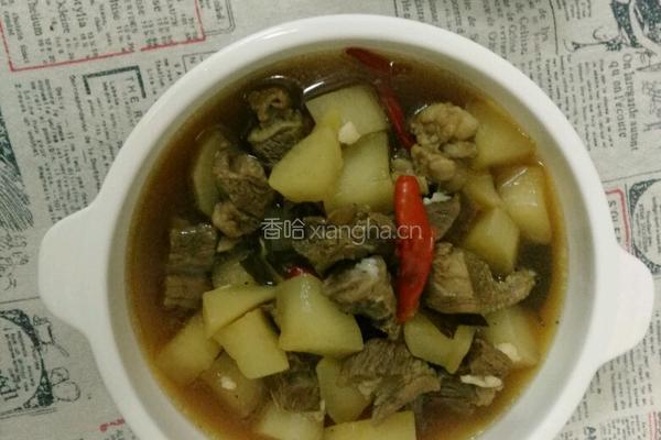 萝卜焖牛腩块