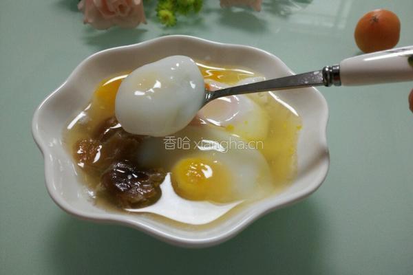 龙眼肉煮水波蛋的做法图解4